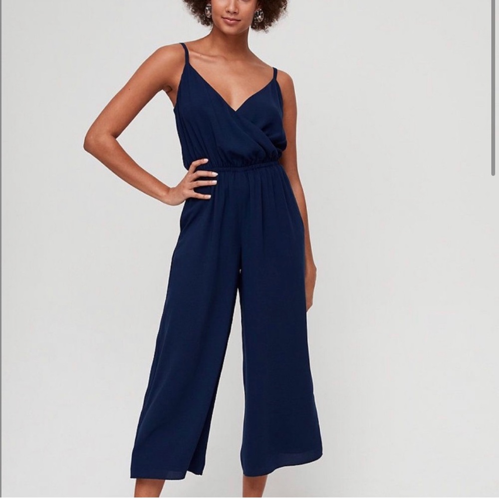 NWOT Navy Blue Aritzia Melodie Jumpsuit